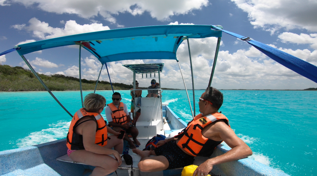 los rapidos bacalar tour bateau 