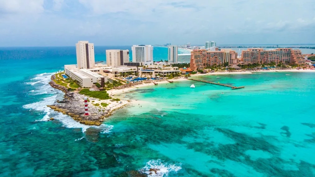 Hôtel en bord de plage, Cancun