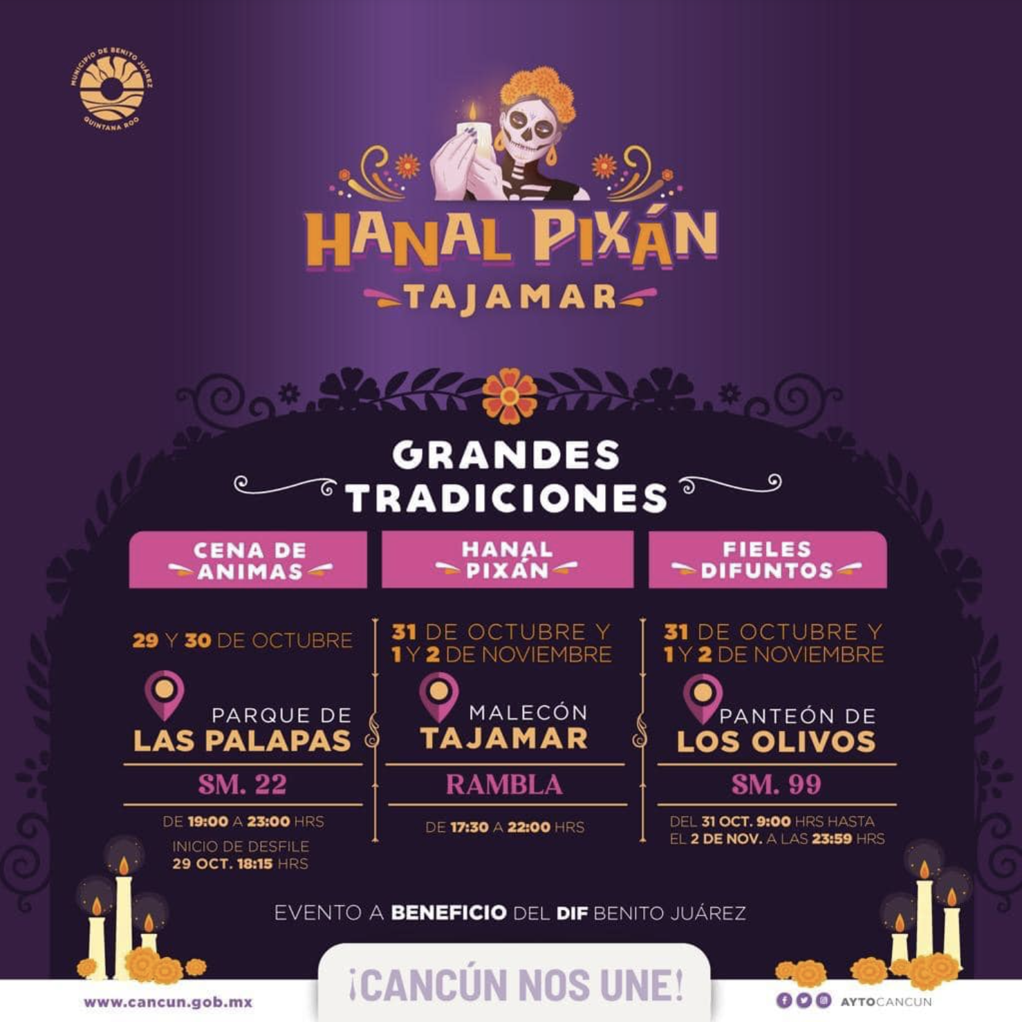 dia de los muertos Cancun