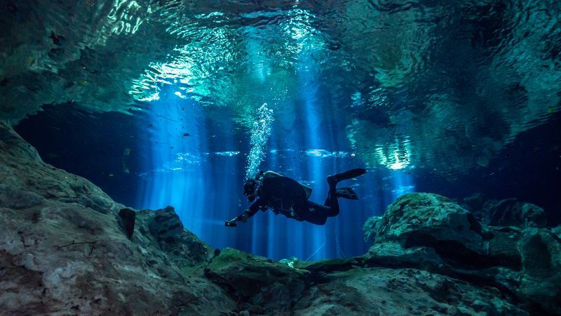 Plongée au Cenote Tajma Ha