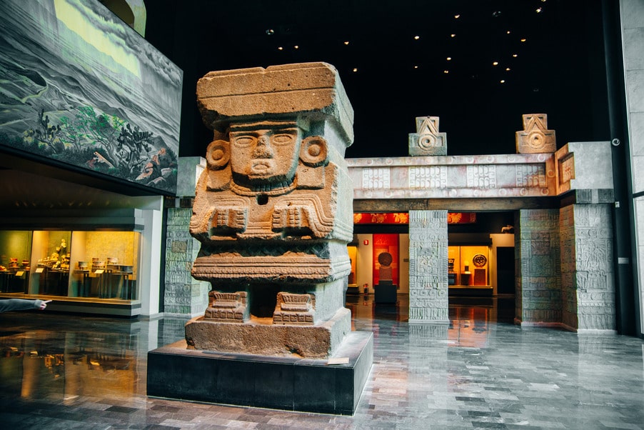 visite du Musée Nationnal d'Anthropologie à Mexico