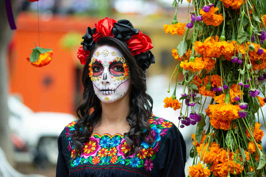 Dia de los muertos maquillage