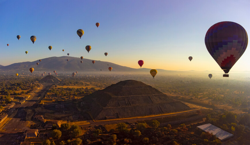 Vol Montgolfière Teotihuacan