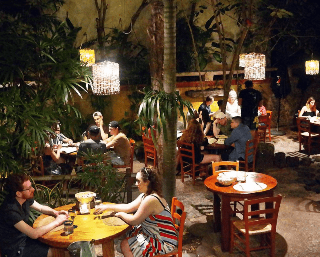 la cueva del chango restaurant playa del carmen