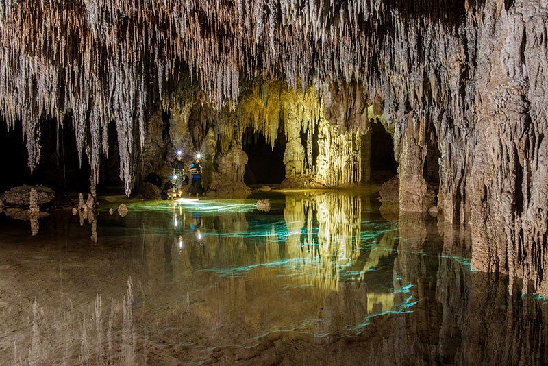 cénote rio secreto