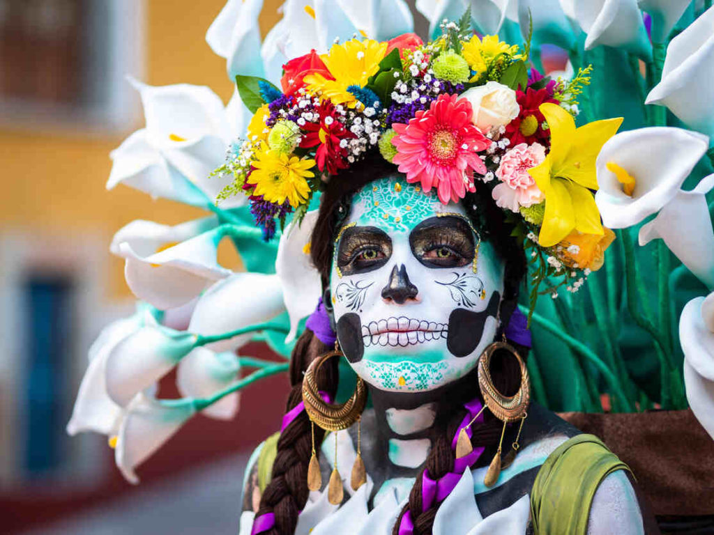 Dia de los muertos maquillage