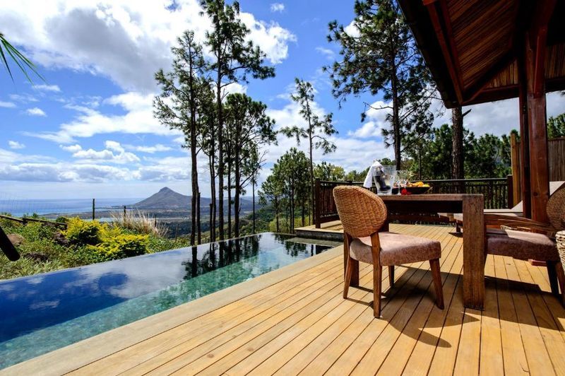 Piscine Lakaz Chamarel Lodge 