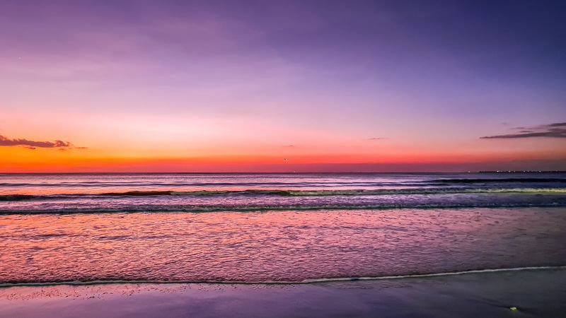 Coucher de soleil à la plage de Jimbaran