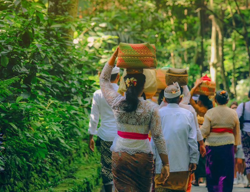Cérémonie à Bali