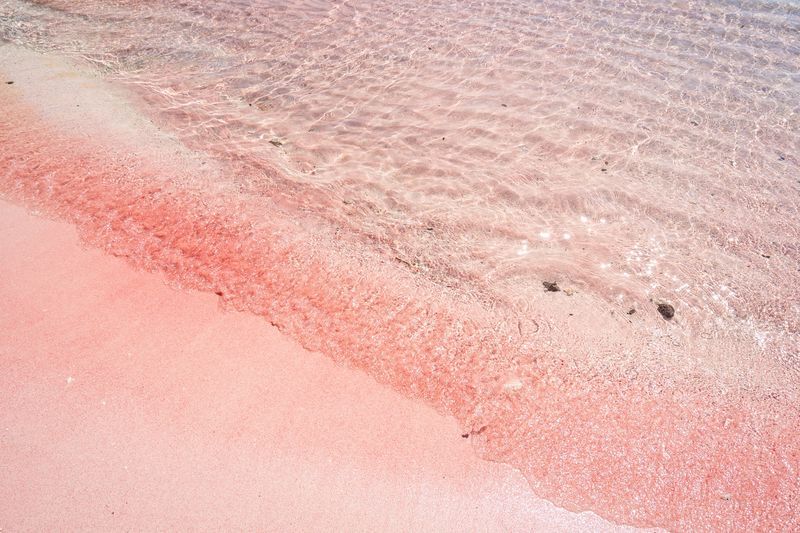 La plage rose à Bali