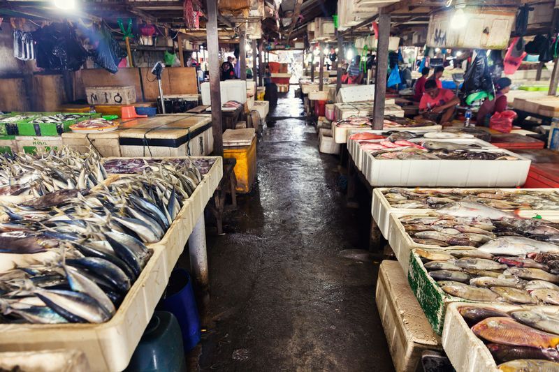 Marché aux poissons à Jimbaran