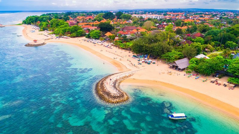 Plage de Sanur à Bali