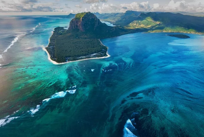 Cascade sous-marine de l’île Maurice