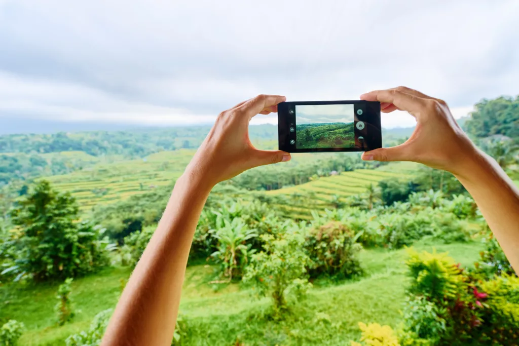 Téléphone à Bali