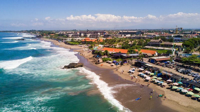 Plage de Canggu à Bali