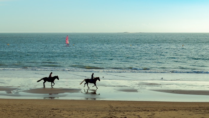 Balade cheval sur la plage