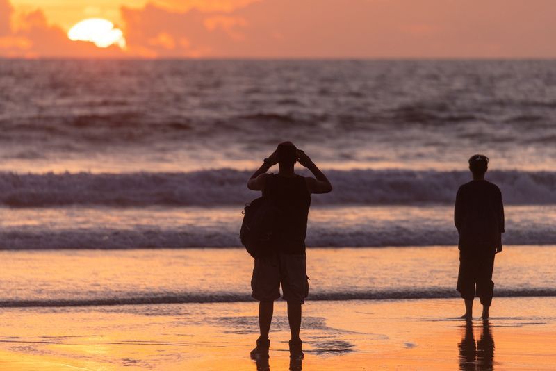 Coucher de soleil à la plage de Seminyak