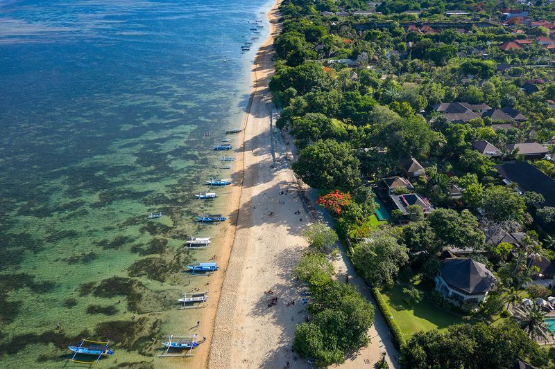 Plage de Sanur à Bali