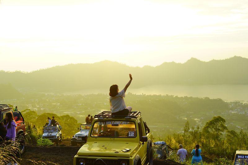 Jeep au Mont Batur