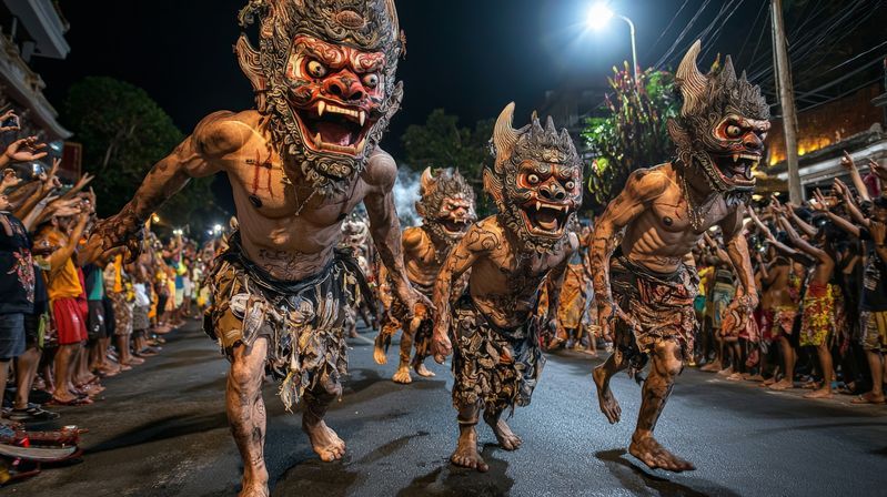 Cérémonie culturelle à Bali